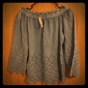 Off the shoulder top.